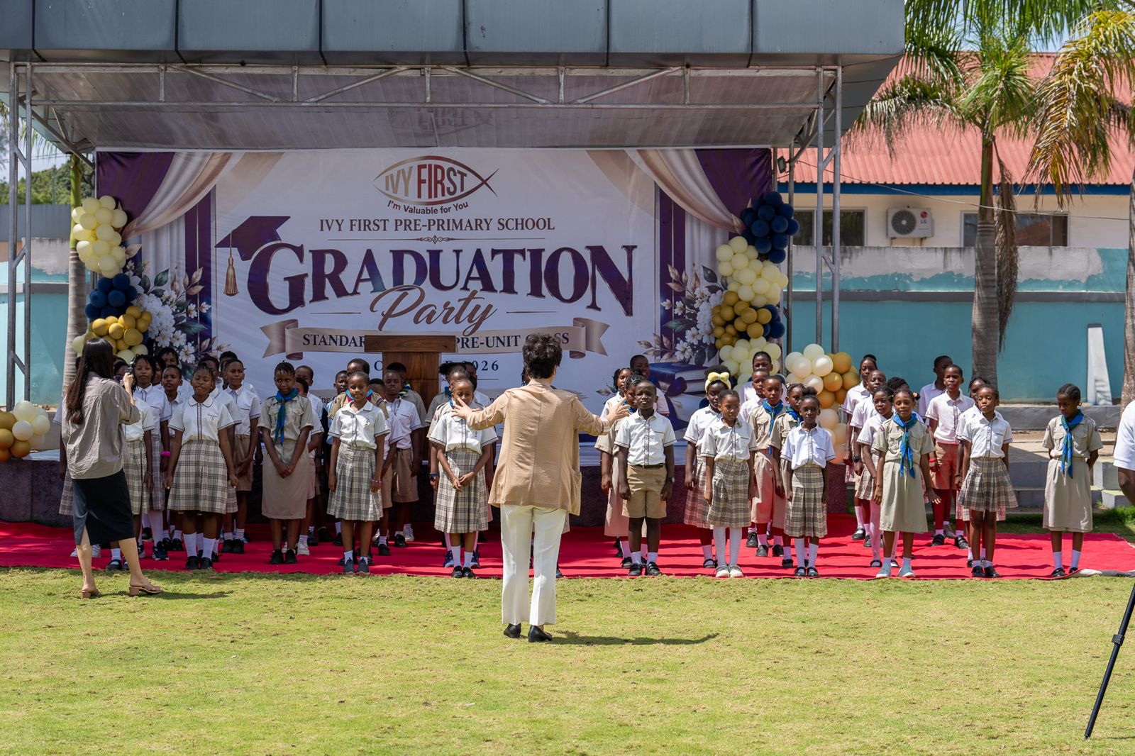 Graduation 2026 — a taekwondo board-breaking demonstration